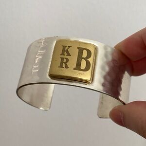 Rustic Cuff Silver Bracelet